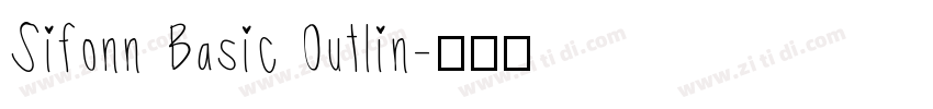 Sifonn Basic Outlin字体转换